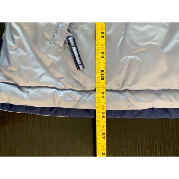 Columbia Puffer Jacket Women’s XL Blue Light Blue Interchange Reversible - Picture 10 of 12